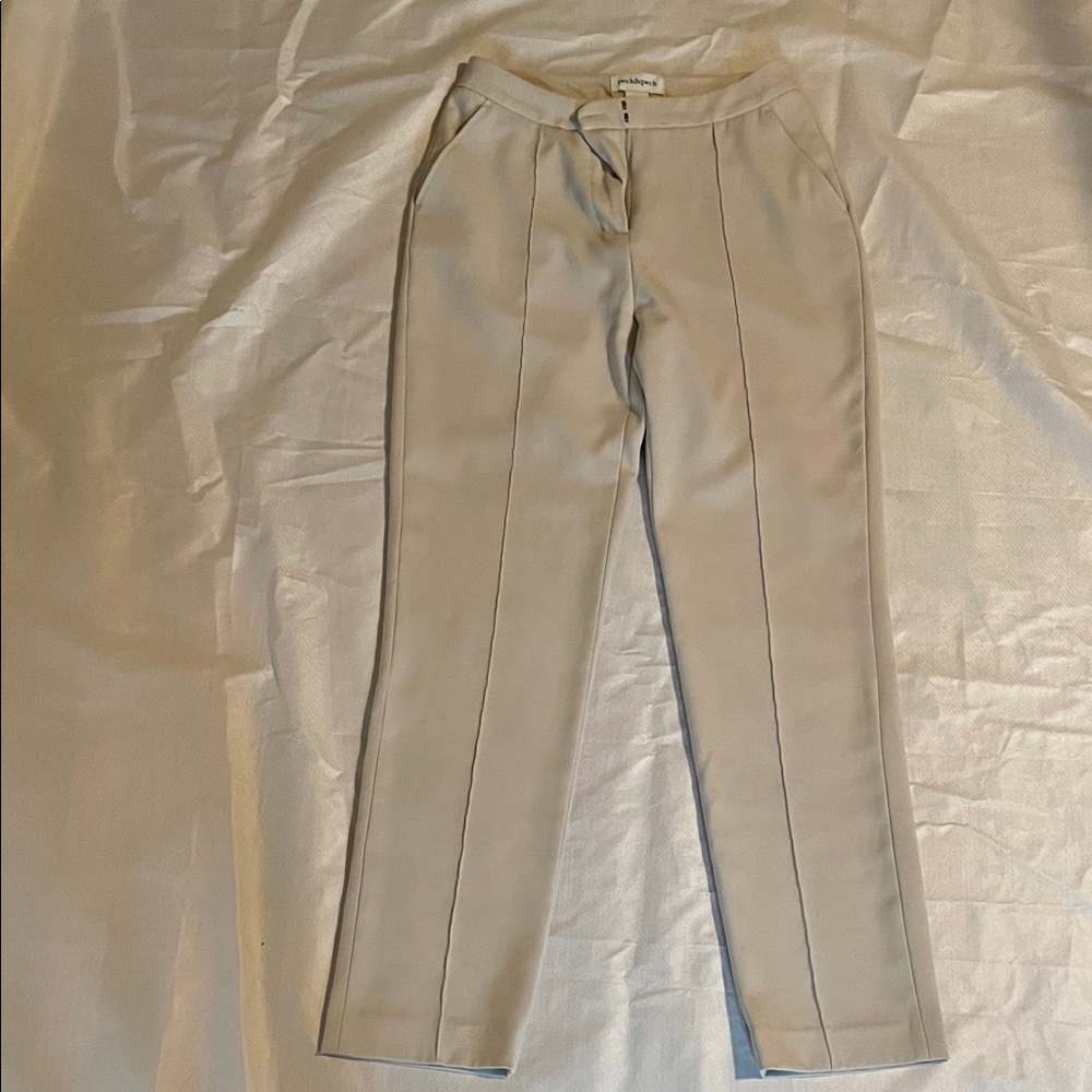 Peck & Peck Women's Beige Trousers